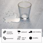 Homease PVC Peel and Stick Vinyl Flooring Roll 23"x 196"/32 Sq.Ft,Thicken Self-Adhesive Vinyl Wood Planks - Waterproof, Wear-Resistant,Easy DIY Install - White Washed