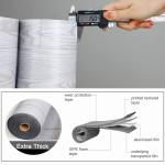 Homease PVC Peel and Stick Vinyl Flooring Roll 23"x 196"/32 Sq.Ft,Thicken Self-Adhesive Vinyl Wood Planks - Waterproof, Wear-Resistant,Easy DIY Install - White Washed