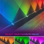 Enbrighten Spectrum Indoor 8ft LED Wall Lights RGBWIC Color Changing String Downlights