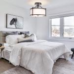 FRIDEKO HOME 3 Light Semi Flush Mount Ceiling Light, 12 Inch Industrial Ceiling Light Fixture with Metal Frame Fabric Drum Shade for Bedroom Living Room Hallway Kitchen Entryway(Without Bulb)