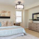 FRIDEKO HOME 3 Light Semi Flush Mount Ceiling Light, 12 Inch Industrial Ceiling Light Fixture with Metal Frame Fabric Drum Shade for Bedroom Living Room Hallway Kitchen Entryway(Without Bulb)