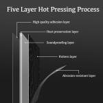 UMIGGEE Black Peel Stick Flooring 35-in x 5.7-in x 1.0mm 10-Pcs Vinyl Flooring Wood Grain Floor Tiles Easy to Install for Bathroom Kitchen Living Room Home Decor