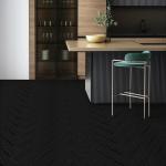 UMIGGEE Black Peel Stick Flooring 35-in x 5.7-in x 1.0mm 10-Pcs Vinyl Flooring Wood Grain Floor Tiles Easy to Install for Bathroom Kitchen Living Room Home Decor