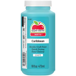 Apple Barrel Acrylic Craft Paint, Matte Finish, Caribbean, 16 fl oz