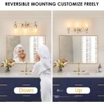 ROSYNEY Vanity Lights, Modern Electroplated Silver Bathroom Light Fixtures with Clear Glass Shades, E26 Base
