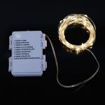 Mainstays Battery-Operated Indoor 50-Count LED Warm White Wire Lights, with 8 Lighting Modes