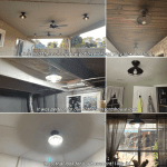 FRIDEKO HOME 2 Pack 8.7" Farmhouse Semi Flush Mount Ceiling Light Fixtures, E26 Base, Industrial Oil Rubbed Bronze Ceiling Lights for Hallway Kitchen Porch Laundry room (Without Bulb)