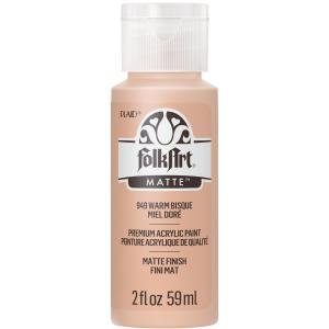 FolkArt Acrylic Craft Paint, Matte Finish, Warm Bisque, 2 fl oz