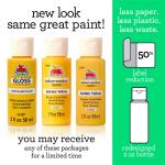 Apple Barrel Gloss Acrylic Craft Paint Set, 12 PC, Glossy Brights