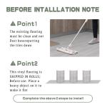 Lxcreat Vinyl Flooring Peel and Stick Floor Tile 35-in x 6-in x 0.6-mm Vinyl Floor Tile Easy to Paste Plank Tile for RV, Bedroom Living Room Kitchen (10 pcs)