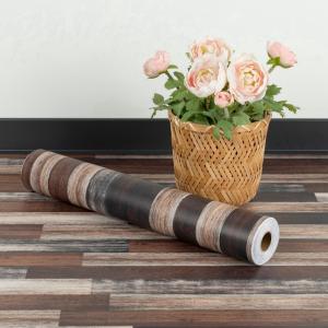 UMIGGEE Wood Grain Peel and Stick Floor Tiles – 15.7-in x 118-in Wood Floor Contact Paper Versatile Design for Any Space, Self Adhesive Vinyl Flooring, Non-Slip Features