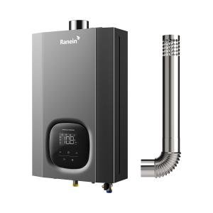 Ranein Natural Gas Tankless Water Heater for Indoor, with Vent Pipe