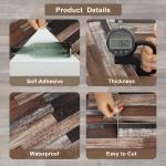 UMIGGEE Wood Grain Peel and Stick Floor Tiles – 15.7-in x 118-in Wood Floor Contact Paper Versatile Design for Any Space, Self Adhesive Vinyl Flooring, Non-Slip Features
