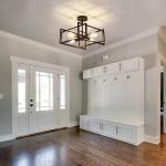 4-Light Close to Ceiling Light Black Light Fixture Industrial Flush Mount Ceiling Light Farmhouse Chandelier Lighting for Kitchen Island Dining Room Bedroom Foyer Hallway