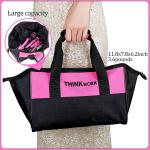 THINKWORK 41-Piece Pink Tool Kit for Women - Lady’s Tool Set with Rechargeable 3.6V Electric Screwdriver & Wide-Access Tool Bag, Ideal for Home DIY and Daily Maintenance