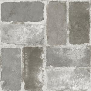 FloorPops! Virgin Vinyl Grey FP3294 Harvard Brick Grey Peel & Stick Floor Tiles Flooring Materials