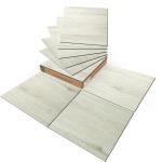 30 Pcs Peel and Stick Vinyl Floor Tiles ,12 x 12 inch, Self Adhesive Waterproof Flooring Tile for Kitchen, Dining Room, Bedroom, Cover 30 Sq. ft, Pale