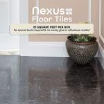 Achim Nexus Vinyl Self Stick Tile, Black, 1 Box 20 Tiles, Covers 20 Sq. ft.
