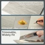 30 Pcs Peel and Stick Vinyl Floor Tiles ,12 x 12 inch, Self Adhesive Waterproof Flooring Tile for Kitchen, Dining Room, Bedroom, Cover 30 Sq. ft, Pale