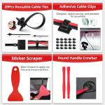 stusgo 238Pcs Trim Removal Tool Kit, Car Panel Door Window Audio Pry Tool Kit, Auto Clip Pliers Fastener Remover, Push Pin Puller, POM Material Interior Trim Repair Tools Set with Storage Bag