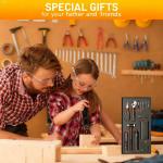 STORGENER 56-Piece Tool Kit,Basic Home Repair Tool Set,Precision Screwdriver Set,General Household Hand Tool Kit Small Tool Kit,Office & College Repairs