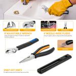 STORGENER 56-Piece Tool Kit,Basic Home Repair Tool Set,Precision Screwdriver Set,General Household Hand Tool Kit Small Tool Kit,Office & College Repairs