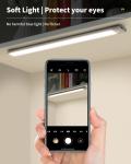 Under Cabinet Lighting, 54 LED Motion Sensor Light Indoor, 3 Color & Stepless Dimmable Closet Lights, Magnetic Under Counter Lights for Kitchen, Stairs, Hallway - 2 Pack