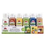 Apple Barrel Multi-Surface Acrylic Craft Paint Set, Nature, Satin Finish, 12 Piece