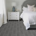 Lxcreat Vinyl Flooring Peel and Stick Roll Self Adhesive Dark Gray Vinyl Floor Wood Plank Flooring Wood Grain Floor 118-in x 15.7-in