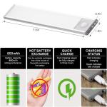 DAYBETTER 34 LED Under Cabinet Lights, USB Rechargeable Closet Lighting kit with Motion Sensor and Magnetic Strip for Wardrobe, Kitchen Wireless Lighting,2 Pack