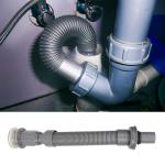Cergrey Bathroom Drain Pipe,Drain Pipe,Bathroom Universal Wash Basin Sink Drain Pipe S-Tube Down Waste Pipe Plumbing Accessories