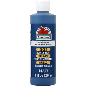 Apple Barrel Acrylic Craft Paint, Gloss Finish, Real Blue, 8 fl oz