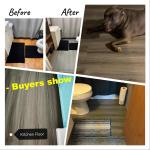 UMIGGEE Gray Peel Stick Flooring 36" x 6" 10 Pieces/Pack Vinyl Wood Look Flooring Thin Tiles, Easy to Install for Bathroom, Kitchen, Living Room