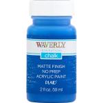 (4 pack) Waverly Inspirations Chalk Paint, Ultra Matte, Ocean, 2 fl oz