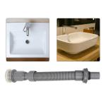 Cergrey Bathroom Drain Pipe,Drain Pipe,Bathroom Universal Wash Basin Sink Drain Pipe S-Tube Down Waste Pipe Plumbing Accessories