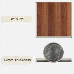 Achim 12"x12" 1.2mm Peel & Stick Vinyl Floor Tiles 20 Tiles/20 Sq. ft. Medium Oak Plank-Look