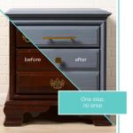 (4 pack) Waverly Inspirations Chalk Paint, Ultra Matte, Ocean, 2 fl oz