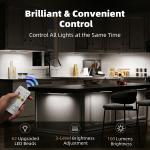 EZVALO 56 LED Under Cabinet Lights, USB Rechargeable 2000mAh Motion Sensor Closet Lighting Kit with Magnetic Strip, Remote, 3 Color Temps, Stepless Dimming & Timer for Kitchen, 3 Pack