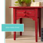 (4 pack) Waverly Inspirations Chalk Paint, Ultra Matte, Ocean, 2 fl oz