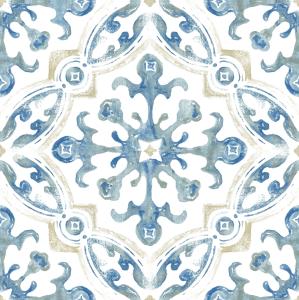 FloorPops! Virgin Vinyl Blue FP3299 Tuscan Peel & Stick Floor Tiles Flooring Materials