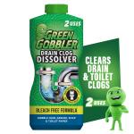 Green Gobbler Drain Clog Dissolver, Drain Opener-Cleaner ,Toilet Clog Remover, 31 oz