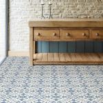 FloorPops! Virgin Vinyl Blue FP3299 Tuscan Peel & Stick Floor Tiles Flooring Materials