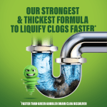 Green Gobbler Industrial Strength Drain Clog Remover & Cleaner Liquid Gel- 64oz, 1 ct
