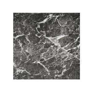 Charcoal Marble Black Vinyl Floor Tiles Self Stick Peel Flooring 12" x 12", 1-Pack (20 Pieces)