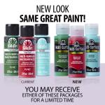 FolkArt Multi-Surface Acrylic Craft Paint, Satin Finish, Licorice, 2 fl oz