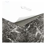 Charcoal Marble Black Vinyl Floor Tiles Self Stick Peel Flooring 12" x 12", 1-Pack (20 Pieces)