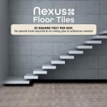 Achim Nexus Peel & Stick 12-Inch Vinyl Floor Tiles, 20 Tiles, 12" x 12", Ash Grey Wood Pattern