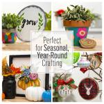 FolkArt Multi-Surface Acrylic Craft Paint, Satin Finish, Licorice, 2 fl oz