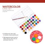 Royal & Langnickel 37-Piece Watercolor Paint Cake Set with Brush – Artist Kit