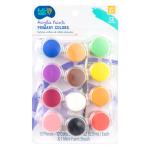 (2 pack) Hello Hobby Primary Colors Acrylic Paints & Paintbrush